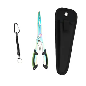 Professional Fishing Set, Stainless Steel Pliers with Carry Bag & Fishing Lanyad, Outdoor Recreation EquipmentPerfect for freshwater & saltwater fishing, boating, camping, angling essentials, portable fishing tools