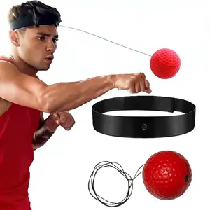 Boxing Reflex Ball with Adjustable Headband for Punching Practice, Improve Reaction Response, Exercise Equipment, Interactive Boxing Ball, Gift for Men Boxing Gear