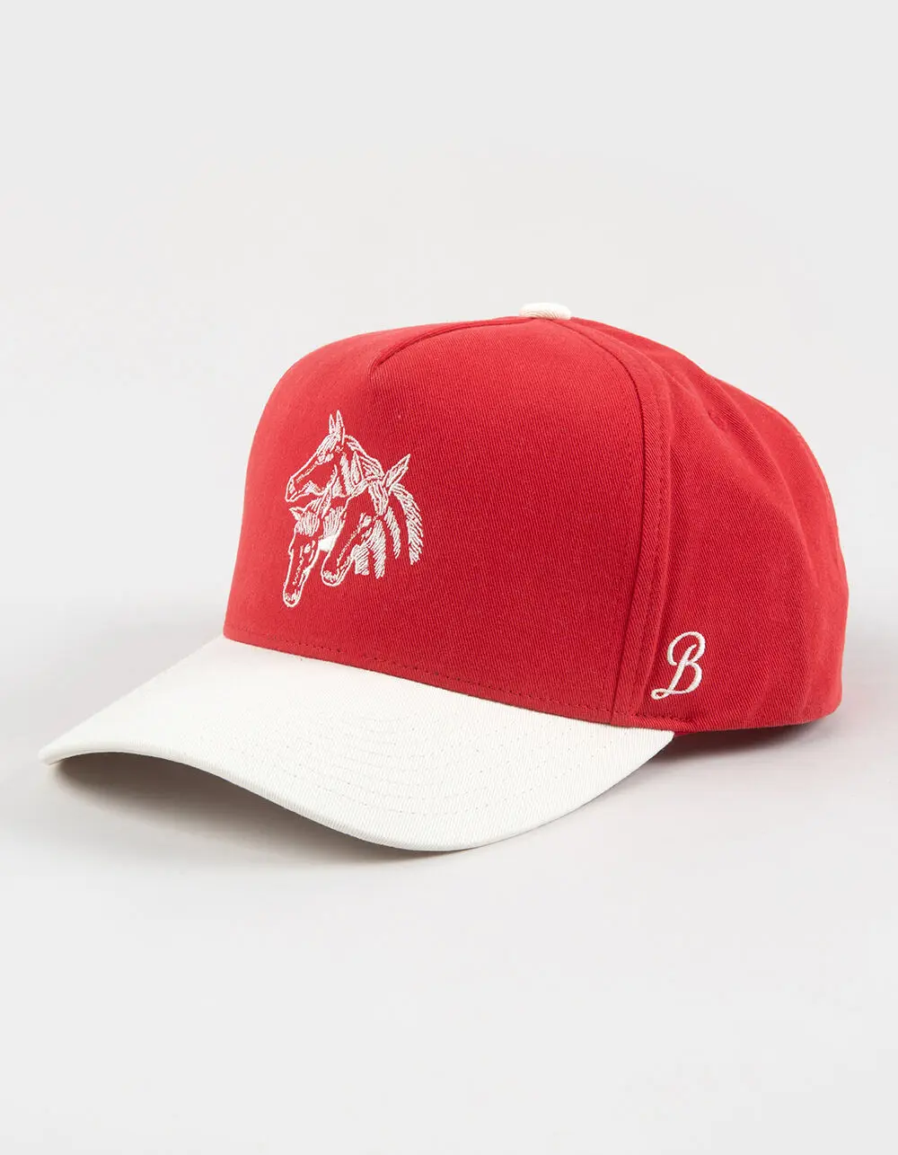 BRIXTON Round Up Womens NetPlus® Snapback Hat, Red
