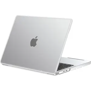 Anti-cracking Hard Shell Case Compatible With Macbook Pro 14-inch 2025 2024-2021 Release M4 M3 M2 M1 Pro/max Chip  Anti-fingerprint Soft Tpu Bumper Frosted White