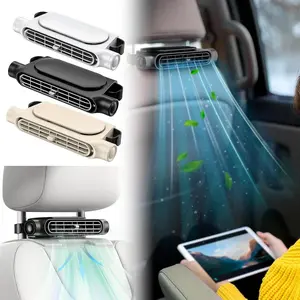 New Summer USB Rechargeable Car Seat Cooling Fan for Front Seats, Usb Powered Bladeless Fan, Portable Car Air Conditioner, Front and Rear Seat Car Cooler, High Wind Power Air Conditioner