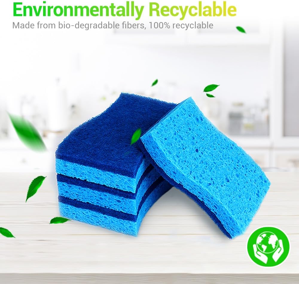 Non Scratch Scrub Sponge, 24Count, Sponges for Dishes, Sponges Kitchen, Cleaning Sponge, Cleans Fast Without Scratching, Stands Up to Stuck-on Grime, Cleaning Power for Everyday Jobs Household Pad Absorbent Organiser Set Soap Wall Non Scratch Scrub Sponge, 24Count, Sponges for Dishes, Sponges Kitchen, Cleaning Sponge, Cleans Fast Without Scratching, Stands Up to Stuck-on Grime, Cleaning Power for Everyday Jobs Household Pad Absorbent Organiser Set Soap Wall