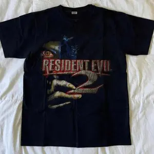 Resident Evil 2 Shirt Gildan Men'S Black T-Shirt Vintage 90s Style Unisex Tee, Retro Music Fan Gifts