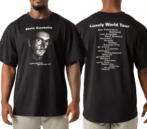 Elvis Costello T Shirt Unisex Black 1999 Lonely World t-shirt
