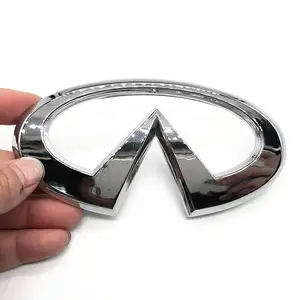 12.3x6.5cm ABS Rear Trunk Emblem Refitt Badge for Infiniti Q50 FX35 Q30 G37 Q70 QX70 G35 Q60 QX50 QX60 QX80 Exterior Accessories