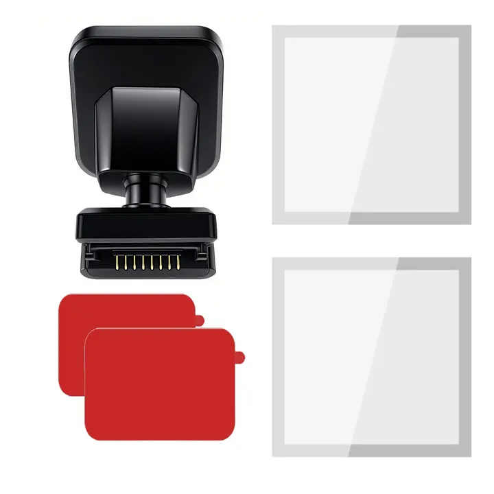 GKU D1000 GPS Dash Cam Mount Bracket Kit, Original Car Camera Holder with 2 Static Stickers & 2 Pieces 3M Strong Adhesive Pads