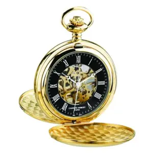 Charles-Hubert Paris  47 mm Double Hunter Case Mechanical Movement Pocket Watch, Gold