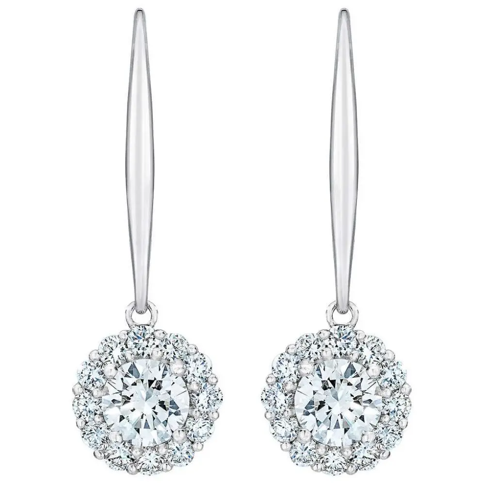 1Ct Diamond Floral Shape Studs Lab Grown Earrings White or Yellow Gold