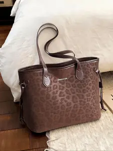 Women's Elegant Suede Crossbody Shoulder Bag, Fashion Handbag for Work and Daily Use, Casual Stylish Versatile Design, Fall & Winter, Casual Trendy Purse