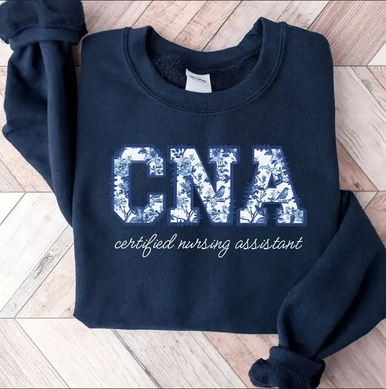 Toile De Jouy CNA Sweatshirt, Certified Nursing Assistant Sweatshirt, Floral CNA Nurse Shirt, Nurse Gift, Nurse Appreciation Gift Tshirt, Hoodie and Sweatshirt