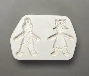 Gingerbread Glass Fusing Holiday Ornament Mold