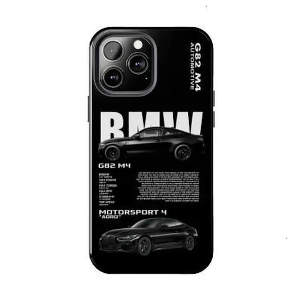 BMW G82 M4 Tough Phone Case , iPhone 17 16 15 14 13 12 11 X 8 7 Pro Max/Pro/Mini, SAMSUNG GALAXY 21 S22 S23 S24 25 26 ULTRA PLUS Shockproof Anti-Drop Protective Cases