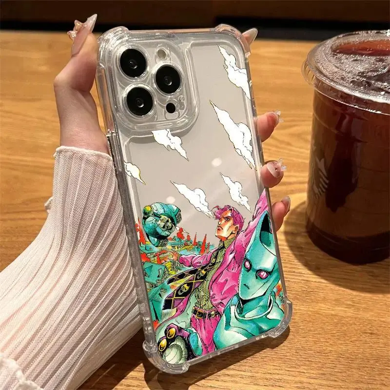 JoJo's Bizarre Adventure" Anime-Themed Transparent Phone Case  Compatible  with iPhone 17/16/15/14/13 Series. A Fan-Favorite Protective Case. - TikTok  Shop