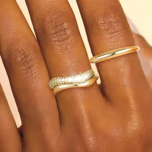 Stackable Rings for Women Non Tarnish Dainty  Stacking Ring Set for Women Trendy Thumb  Wedding Engagement Bands Rings for Women Size  5 6 7 8 9 10 11