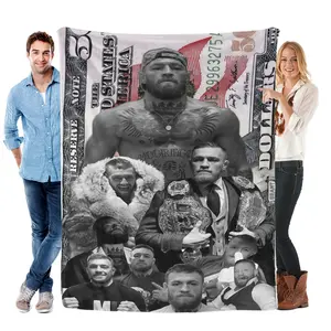 Conor McGregor UFC 329 Comeback Blanket | The Notorious MMA Fight Fan Throw for Max Holloway Rematch Watch Party, Cozy Gift for Him Her on July 11 Fight Night, Birthday Christmas Present for Dad Husband Brother
