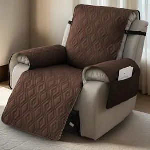 waterproof recliner Chair Cover, Non-Slip machine washable furniture protector with Storage Pocket, Elastic Sofa slipcover, pet friendly home decor