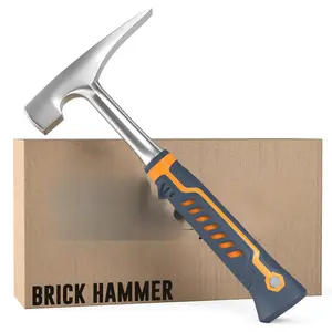 Brick Hammer – 20oz Masonry Hammer with Ergonomic Handle – Stone Mason Hammer