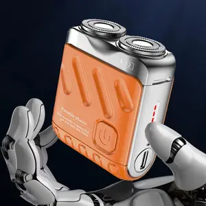 Portable Men's Beard Trimmer, Electric Shaver Gift, Cordless Shaver, Mini USB Rechargeable Pocket Size, Men's Electric Razor for Face Use, Suitable for Fine Soft Hair