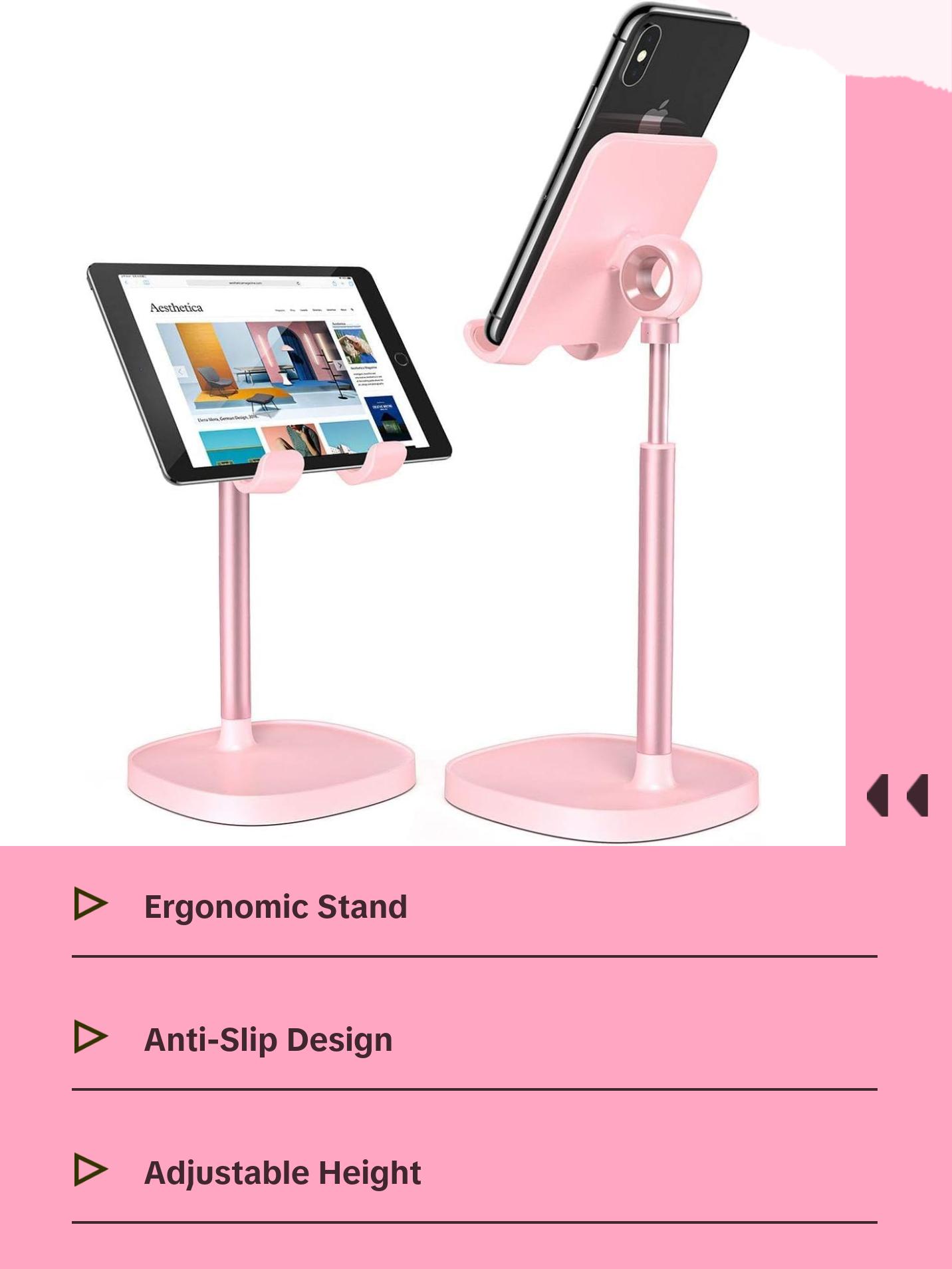 LISEN Pink Kitchen Accessories Dorm Room Essentials for Girls College Dorm Decor Kawaii Desk Accessories for Women, Vanity Decor Accessories Pink Office Supplies Women Cute Desk Accessories LISEN