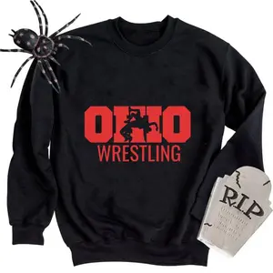 State of Ohio Wrestling Freestyle Wrestler Gear Sports Gift T-Shirt, Sweatshirt