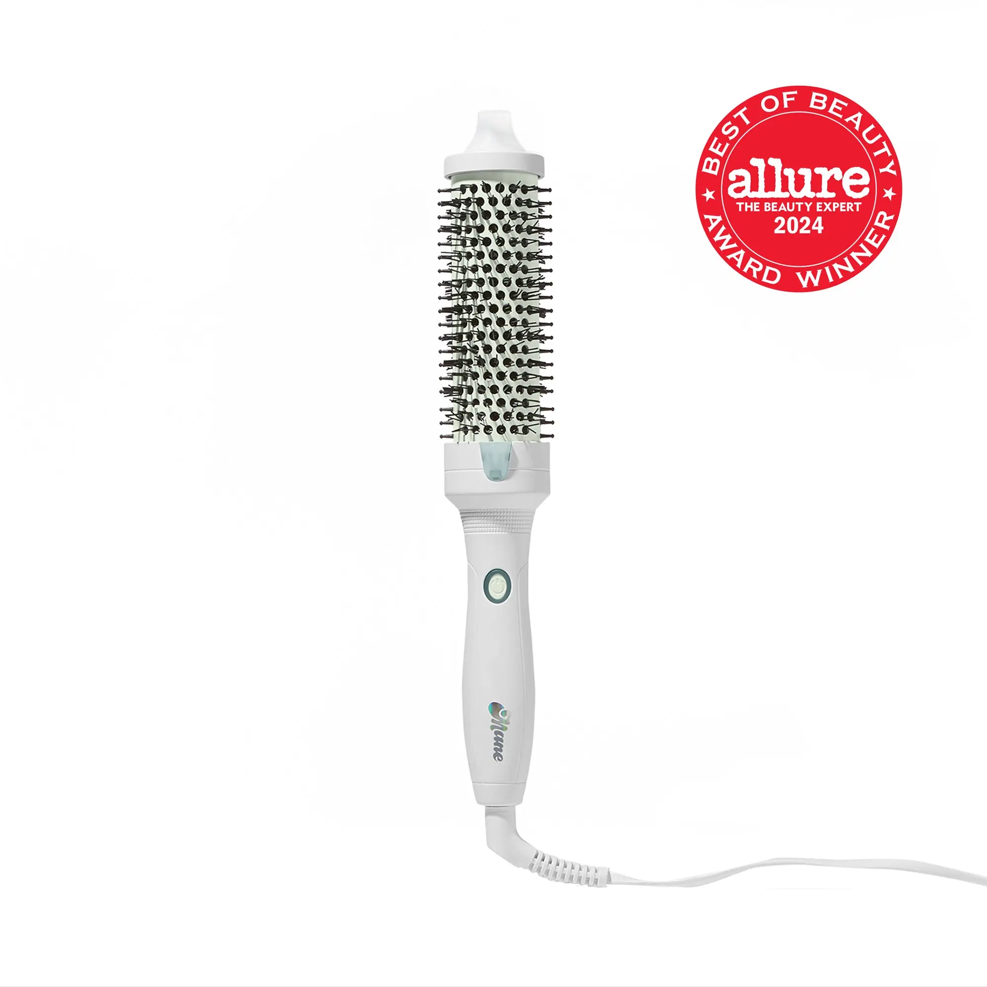 Mane It's Giving Body Medium Hot Round Brush 1.5" (38MM) - Thermal Brush, 355°F, Ceramic Barrel, Negative Ions, Anti-tangle Bristles for Sleek Shine, Soft Waves