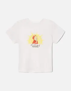 Classic "Ray of Sunshine" Tee - Vintage White