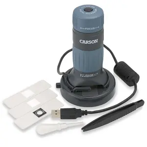 zPix 300 86x - 457x Effective Magnification, Zoom LED Lighted USB Digital Computer Microscope (MM-940)