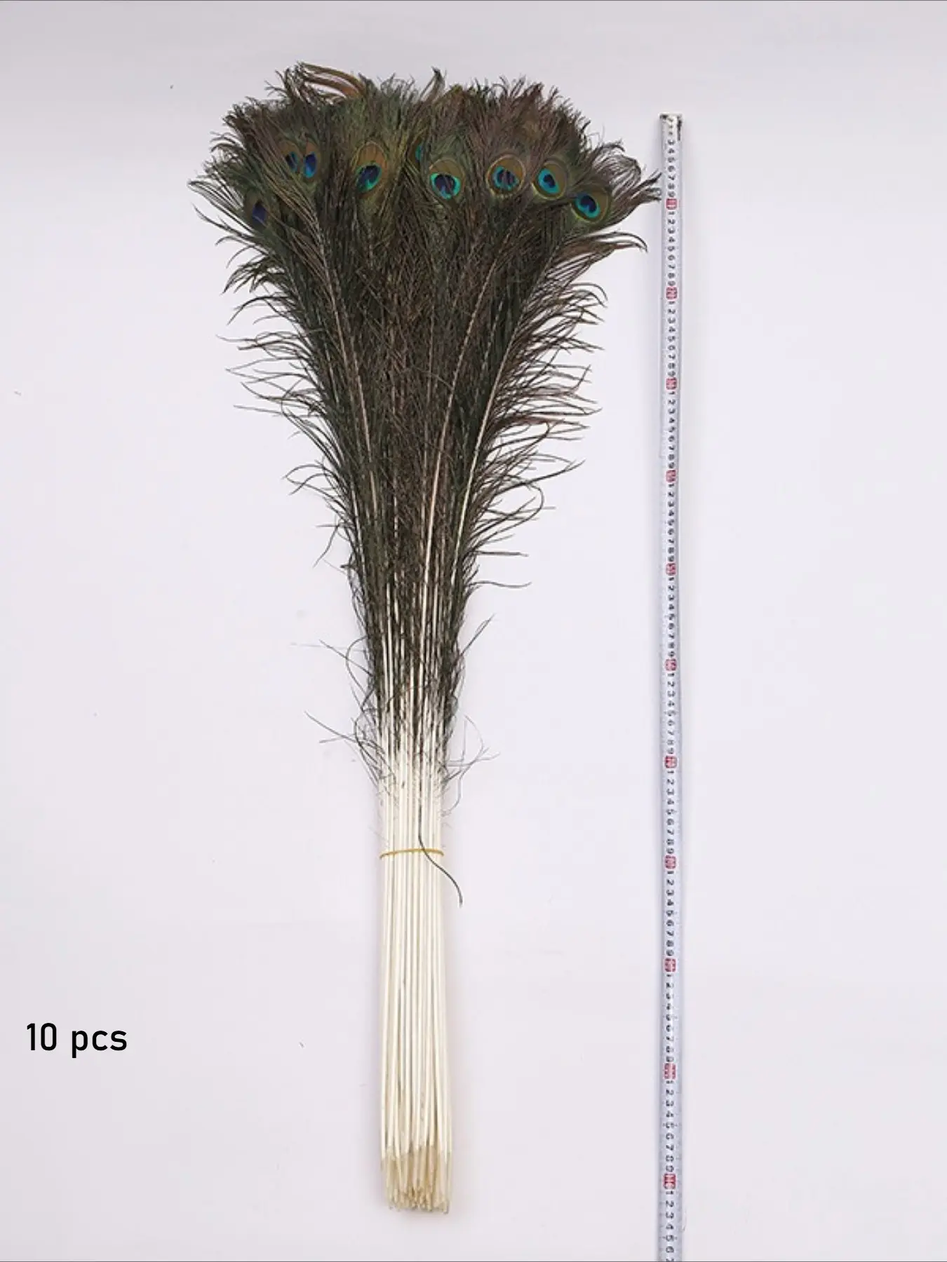 10 Pcs Natural Peacock Feather Large Eye Decorative Vase Earrings Jewelry, Elegant Peacock Feathers for Floral Arrangements Flowers, Unique Gift Idea, Decoration Ornaments