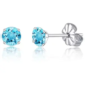 G23 Titanium Earrings, F136 Pure Titanium Implant Grade, Suitable for  Ears with Birthstone Crystals CZ Simulated Diamonds