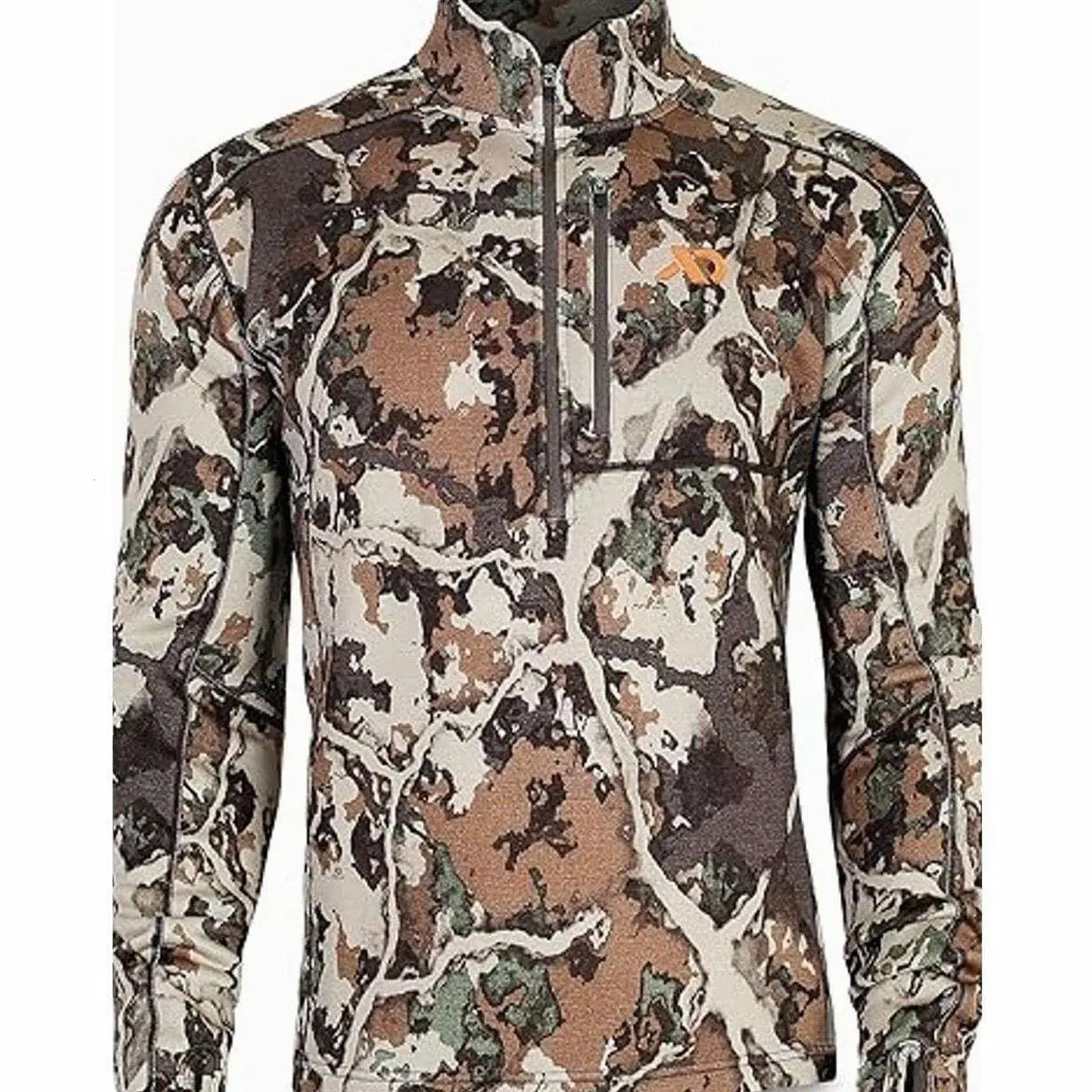 Men's Furnace Quarter Zip - Merino Camo Hunting Long Sleeve, Insulated Midlayer, Hunting Gear For Men 4 KD7