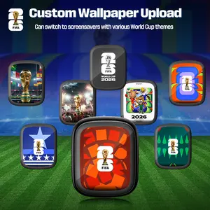 FIFA 2026 World Cup E13 Electronic Digital Badge - Magnetic Portable Collectible for Fans, Smartphone-Connected Touchscreen Photo Display, AI Companion, Multi-Language Translator