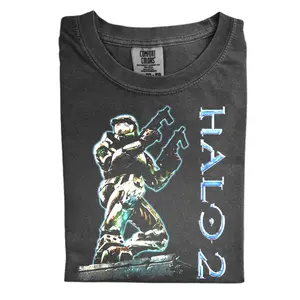 Halo 2 Comfort Color T-shirt, Gamer Graphic T-shirt,  Gift for Men, Gift for Women, Crew Neck T-shirt, Trending T-shirt