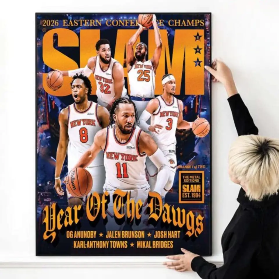 [SALE OFF 50%] Orange Metal SLAM 262 New Basketball York Magazine Year Of The Dawgs Cover 2026 Poster