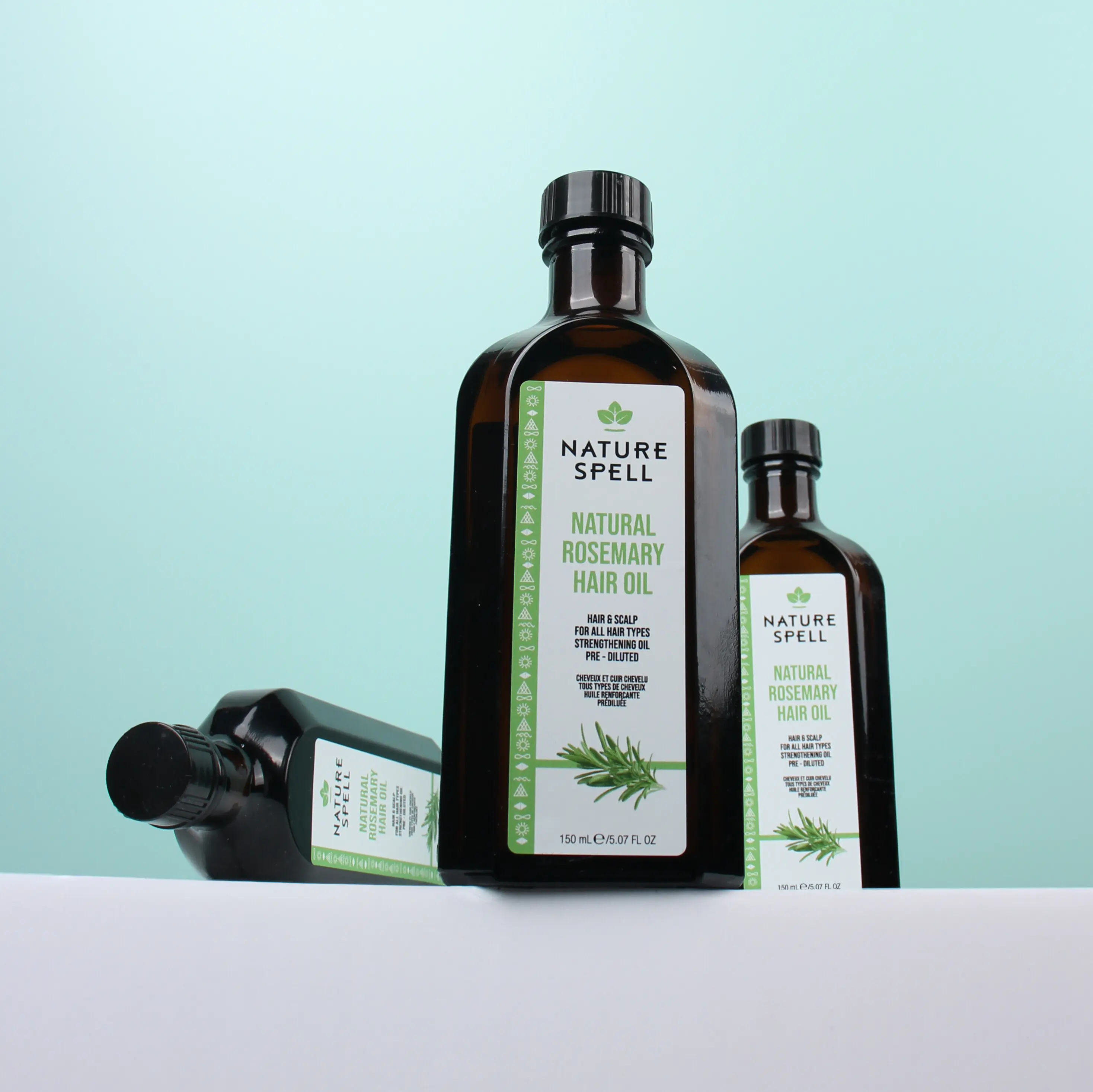 Nature Spell Rosemary Oil for Hair 5.07 Fl Oz - Pre-Diluted Hair Oil