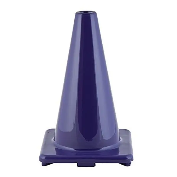 212 MAIN 18 in. High Quality Purple Athletic Flexible Vinyl Cone - Hi Visibility, Stackable for Easy Storage, Tailored for Fitness Enthusiasts