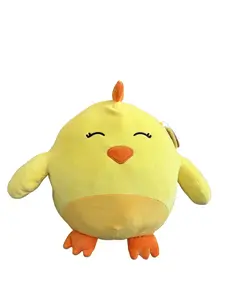 14 Inch Yellow Chick Plush – Soft Squishy Chicken Stuffed Animal, Kawaii Cuddle Pillow for Kids, Girls & Boys, Birthday Gift, Christmas Gift, Easter Basket Plush, Nursery Room Decor