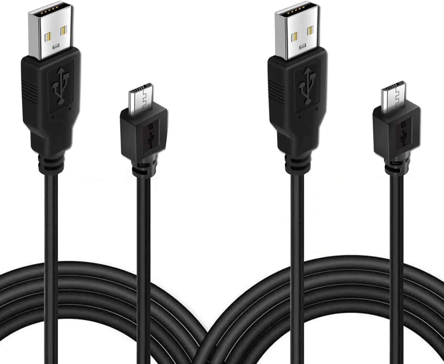 2 Pack 10ft   Compatible with PS4 Controller, Play and Charger  Data Sync Cord Compatible with  4 PS4 Controllers and  One Controllers