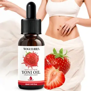 Women's Intimate Care Essential Oil Strawberry, Plant Extract, Fragrant, Odor Removal, Relief, Cleansing, Tightening, Gentle Care Oil