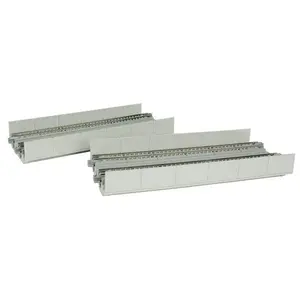 Kato N Scale Unitrack 20-411 - 186mm (7 5/16") Double Track Straight Viaduct Track [2 pcs]
