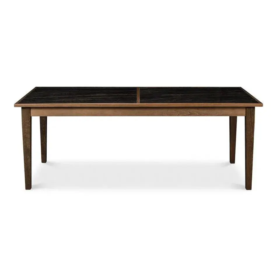 Butterfly Brown Extendable Seats People Dining Table