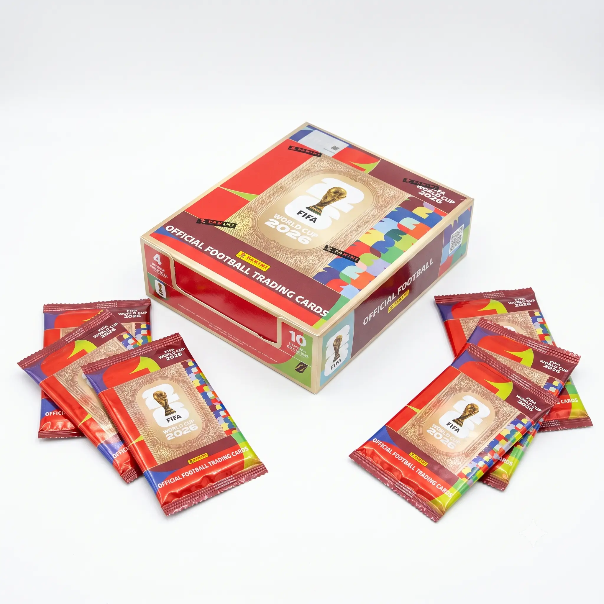 【Live Only】KAYOU × PANINI FIFA WORLD CUP 2026 Official Sports Trading Cards Sealed Box, Holographic Design, 4 Cards Per Box