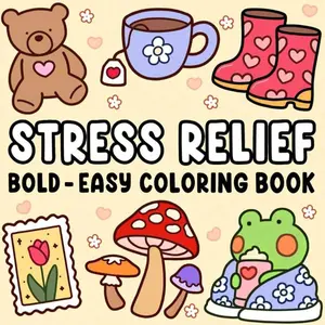 Relaxing coloring books, with simple and bold designs featuring animals, landscapes and floral patterns, offer enjoyable and relaxing coloring activities. They can also be used as a doodle book, helping you relax and unwind.
