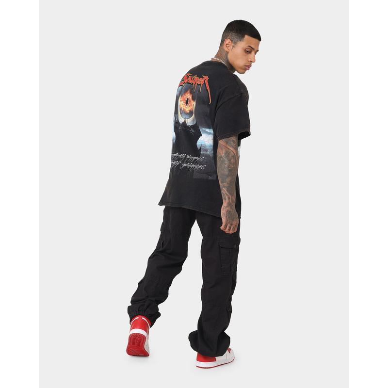 73Studio X The Lord Of The Rings Sauron Vintage T-Shirt Black Wash