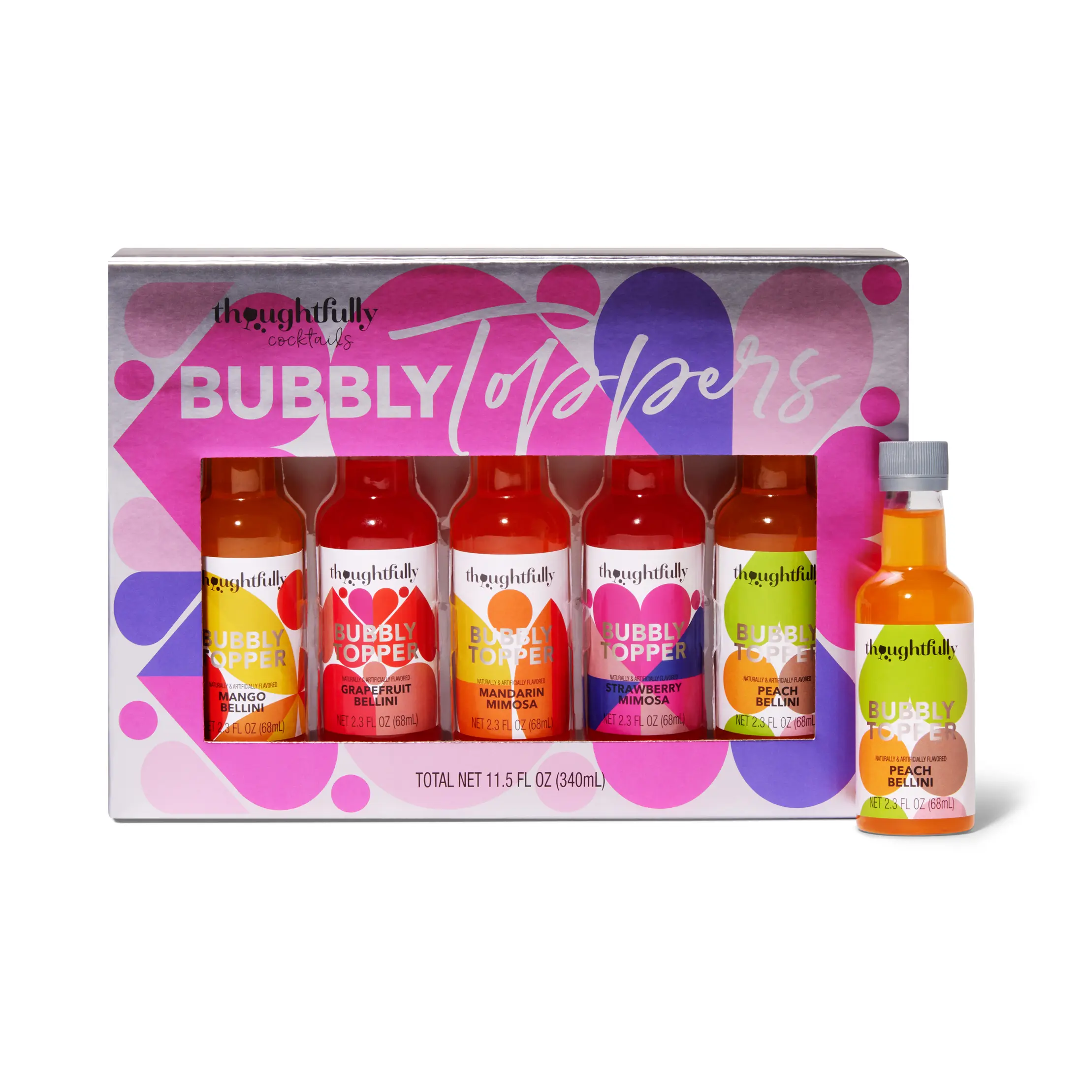 Bubbly Toppers Champagne Mixers Set of 5