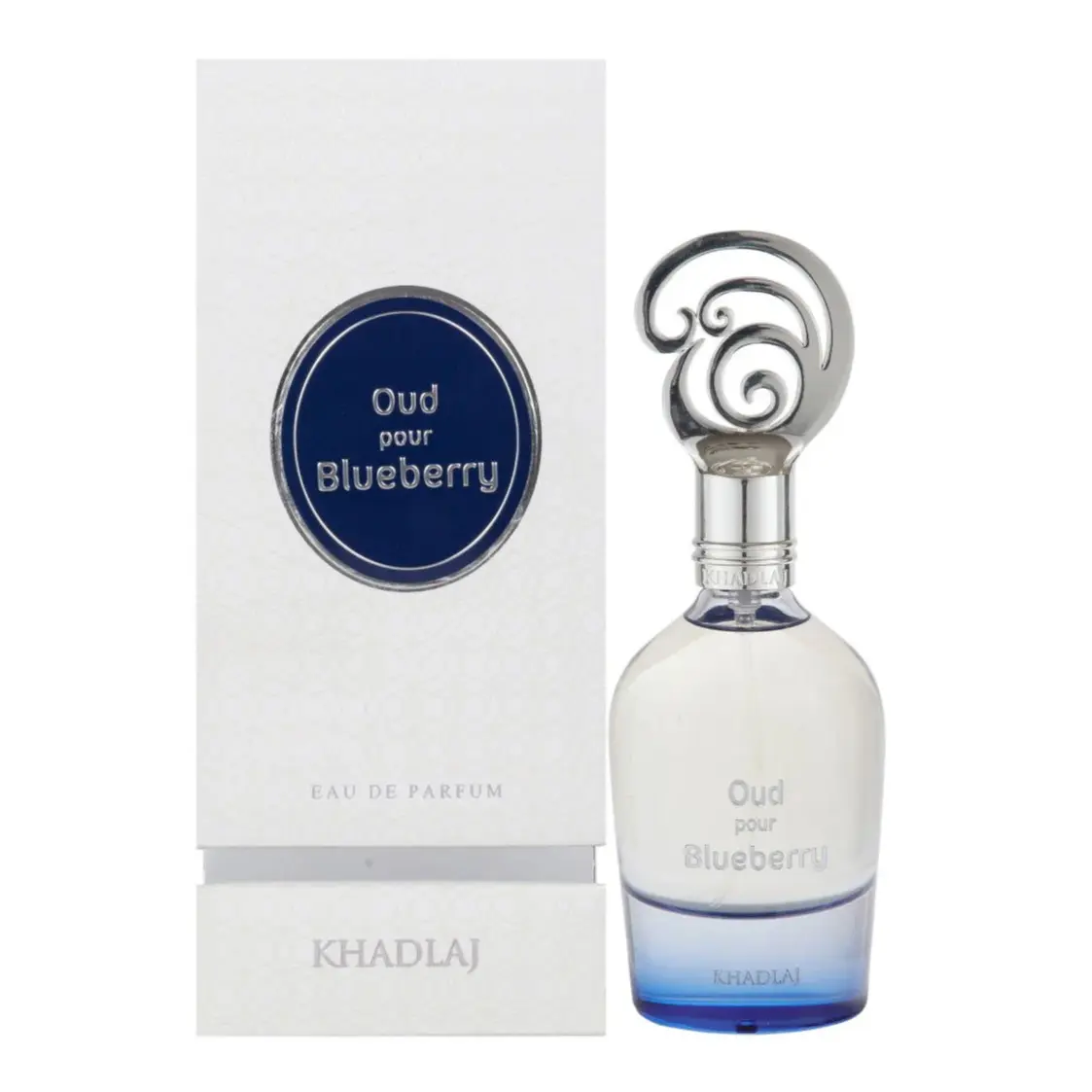 Khadlaj Oud Pour Blueberry for Unisex Eau de Parfum Spray, 3.4 Ounce