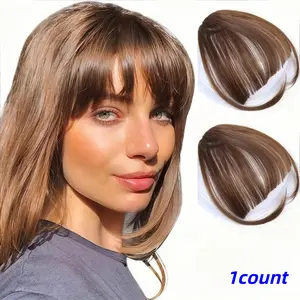 Deep Clip-In Bangs, Natural Fullness and Length, Hair Extension, Suitable for Hairstyling and Haircuts, Hair Accessory