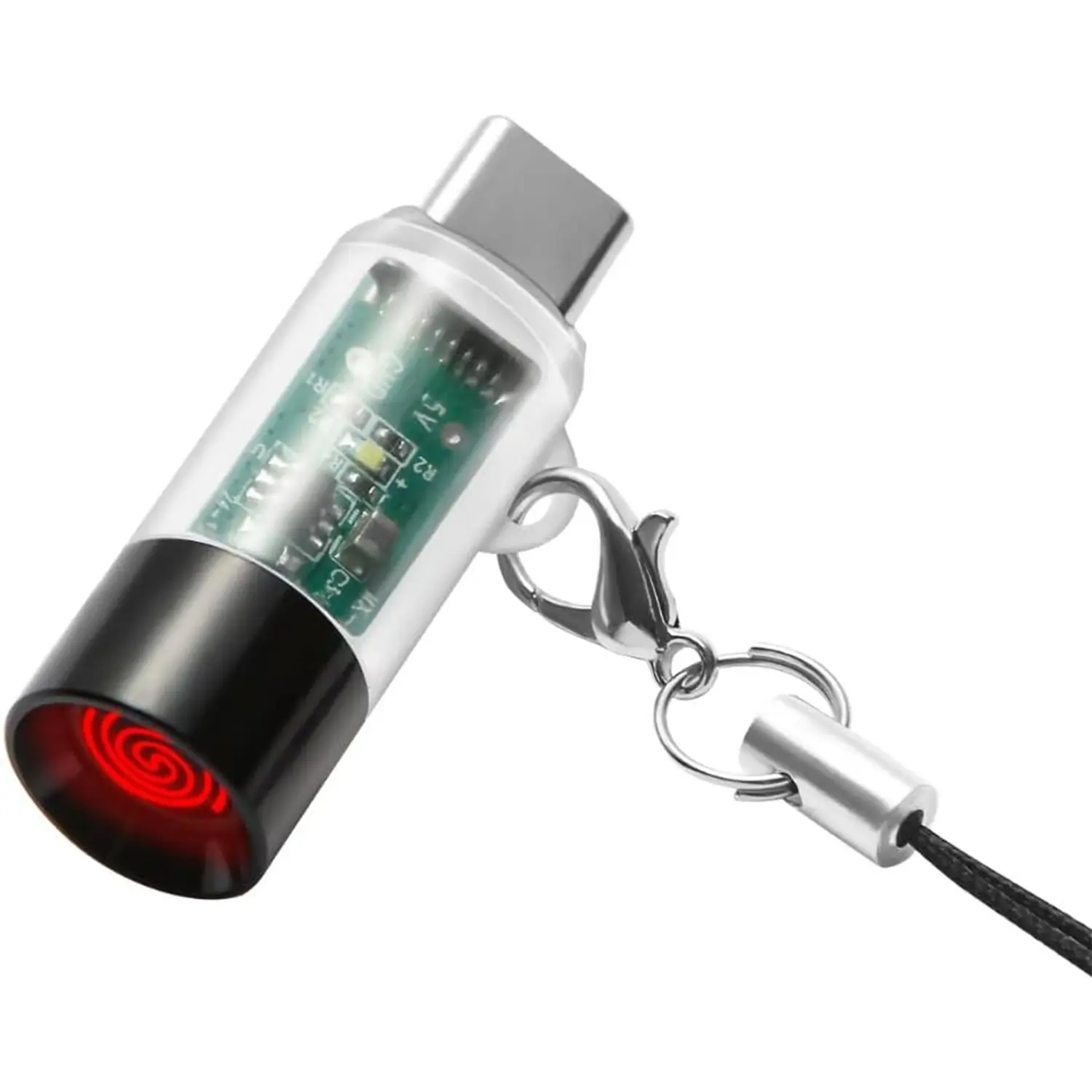 Flameless Heat USB Type-C Electric Lighter - Portable, Lightweight, Windproof, OTG-Enabled Lighting Tool with Plastic Body, Gas-Free, Power-By-Mobile-Phone Charging Port (No Built-In Battery), Type C Plug