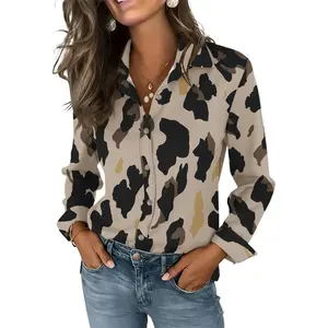 Wrinkle Free Women's Button Down Shirts Long Sleeve Stretch Business Office Formal Work Blouses TopsGift