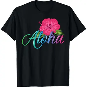 Aloha Hawaii from the island - Feel the Aloha Flower Spirit! T-Shirt
