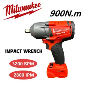 Milwaukee 900N.m Compact Impact Wrench | 4-Mode Control & LED Light | Ideal for Car Maintenance & Home DIY  Grommet Tool and Eyelet Kit
